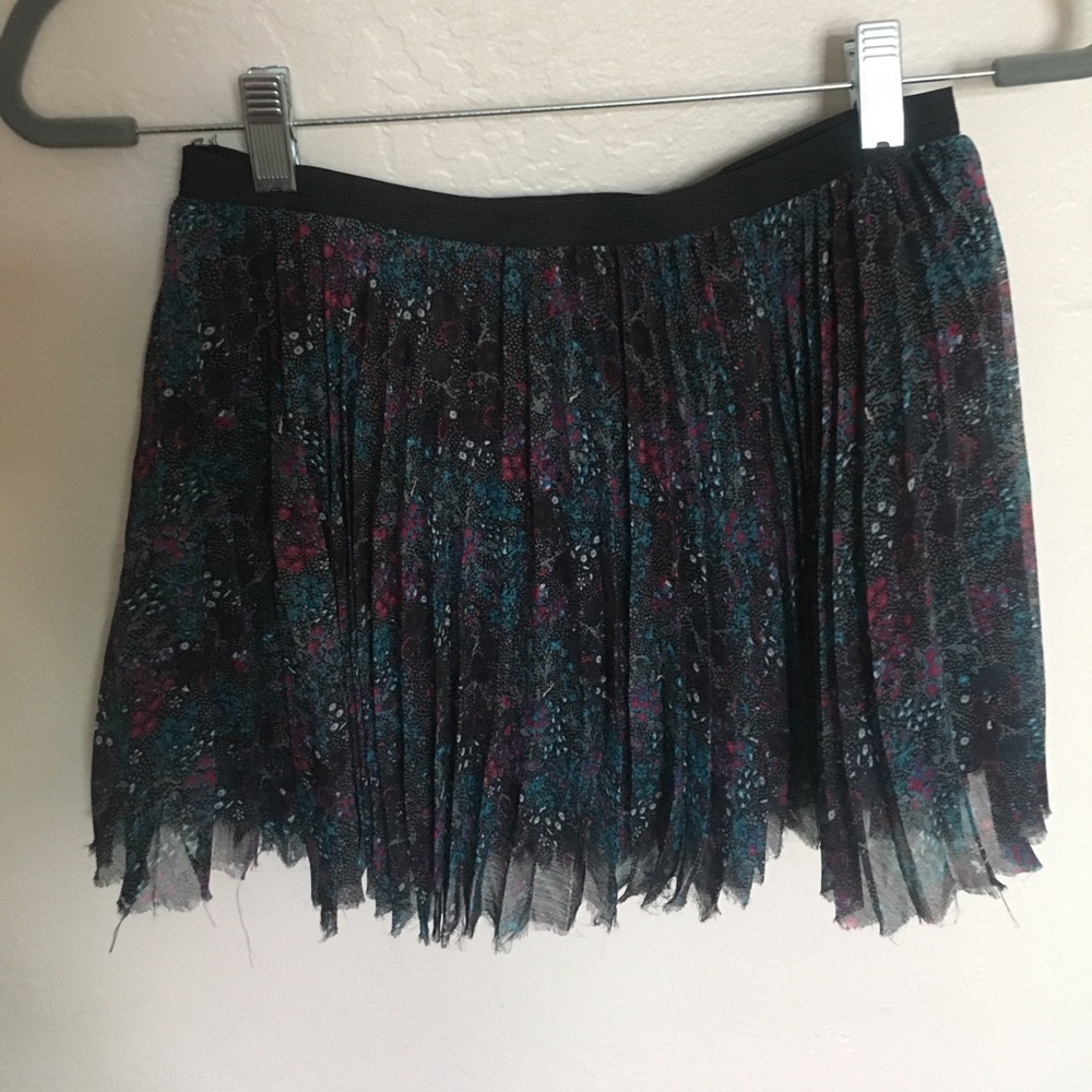 Free People crimped flower skirt